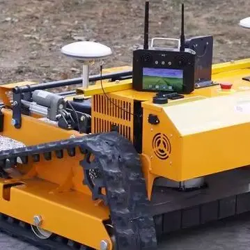 

Индивидуальное GPS-позиционирование, мини-гусеничная газонокосилка с дистанционным управлением, оборудование для обрезки газона с широким вырезом 550 мм