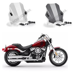 Motorcycle Adjustable Wind Screen Windshield For HARLEY DAVIDSON SOFTAIL LOW RIDER FXLR 2018 - 2020