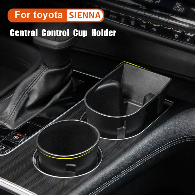 Water Cup Holder Storage Box for Toyota Sienna 2021-2024 Non-Toxic and Odorless Center Console Car Cup Holder Car Accessories In