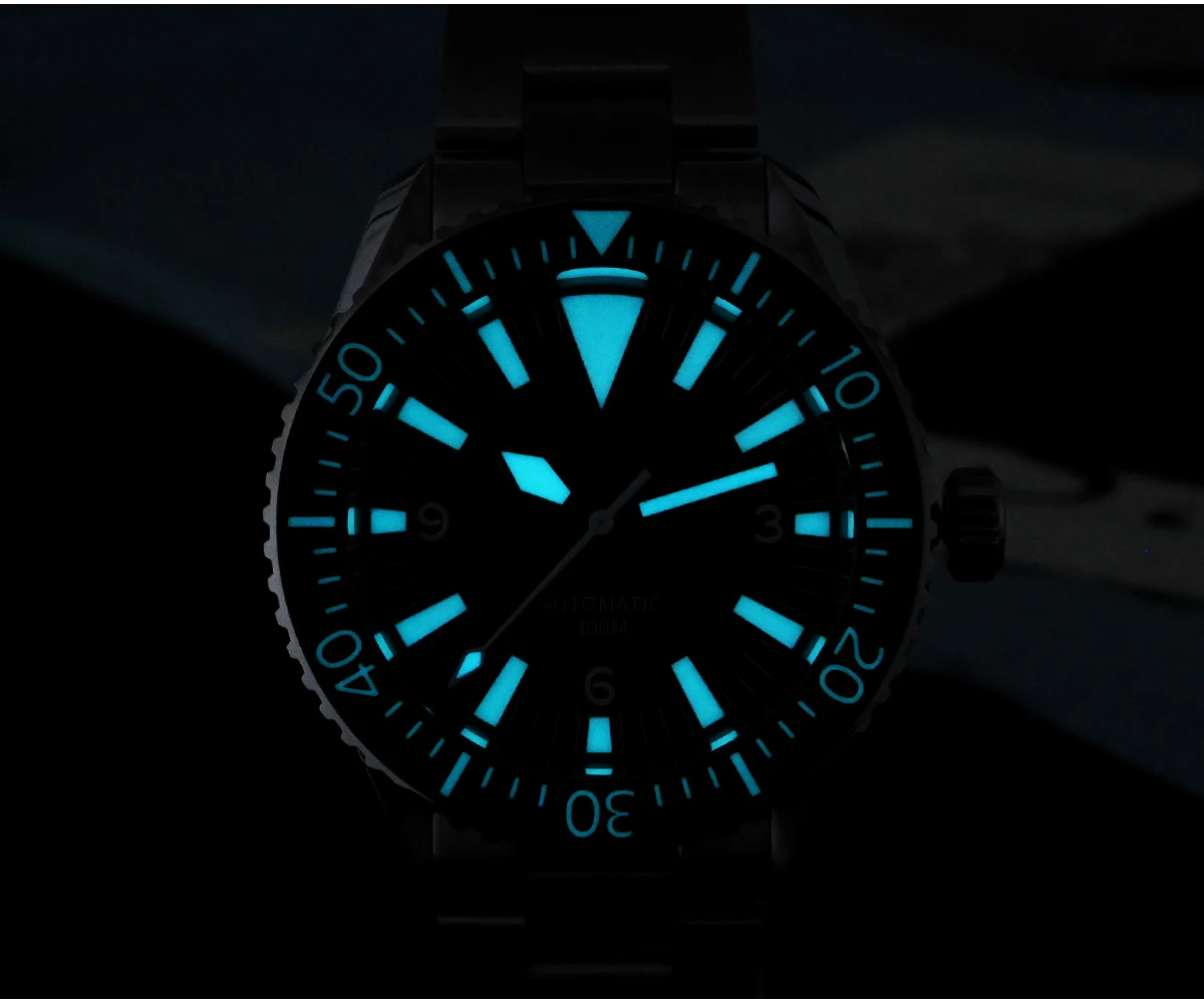 Watchdives WD1967 Sharkmaster V2 NH35 Automatic Movement Watch sapphire Crystal 316L Luminous 300m Waterproof Diver Watch