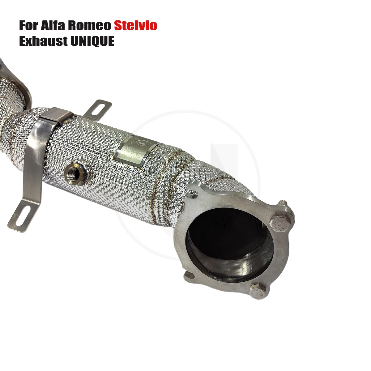 UNIQUE For 2017+Alfa Romeo Stelvio  2.0t With insulator downpipe With cat/without cat exhaust pipe