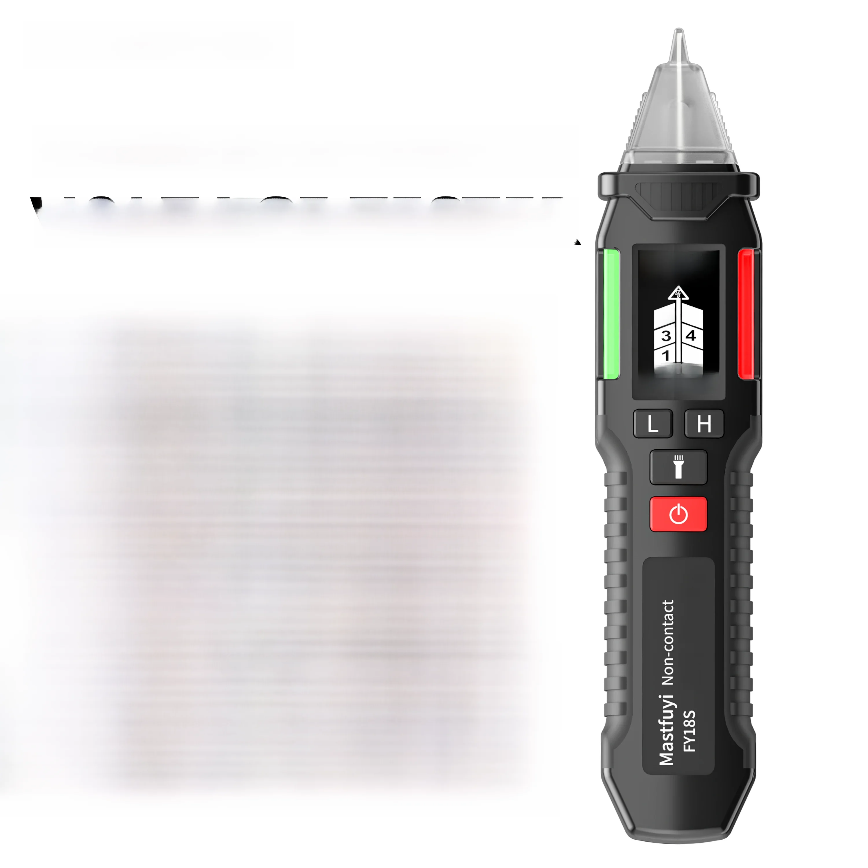 MASTFUYI FY18S Tester Napięcia NCV, Bezdotykowy Detektor Napięcia AC 12-1000V z Inteligentną Detekcją Przerwania Obwodu, Przenośne Narzędzie — zdjęcie 2