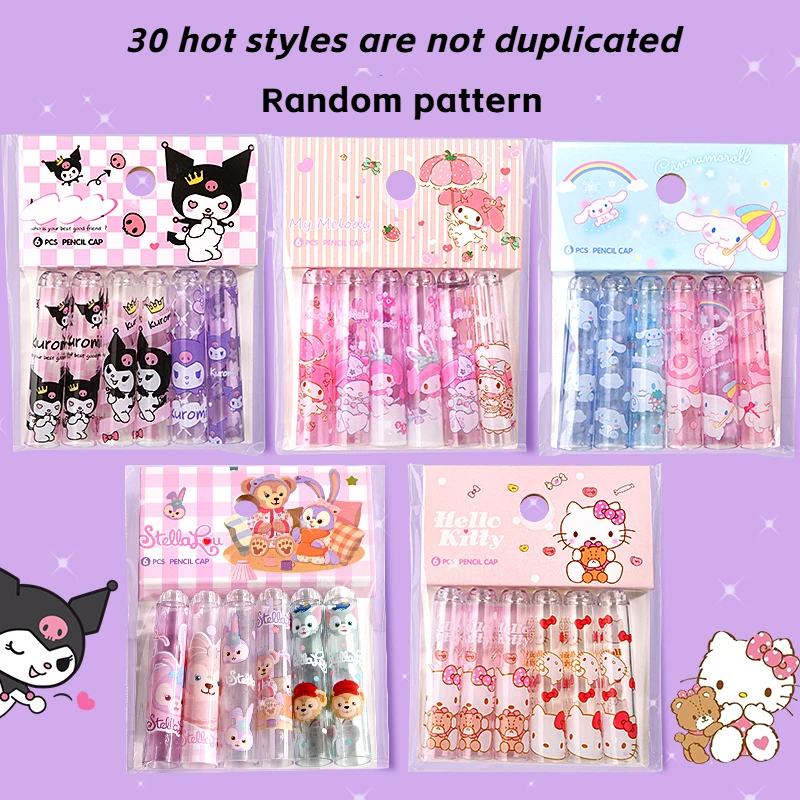 Sanrio Stiftkappe, Cartoon-Bleistiftverlängerungshülse, Nibenschutz für Schule, Büro, Studenten, Schreibwaren, Kinder, kreatives Geschenk, Kunstwerkzeug