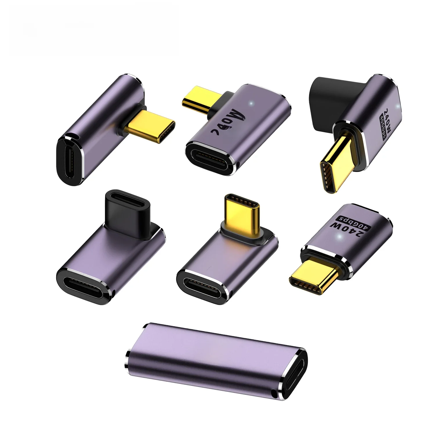 UGOURD USB4 OTG Type C à C Thunderbolt3 câble d'extension adaptateur L Style mâle à femelle à femelle pour téléphone ordinateur portable 40Gbps