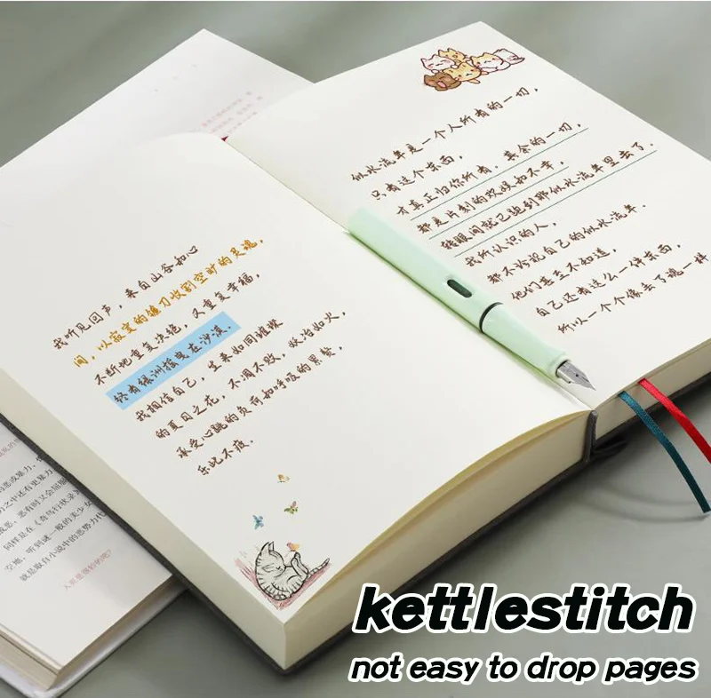 Superdickes Notizbuch (760 Seiten) A5 Kreativität Briefpapier Leere Notizblöcke Pu-Einband Schulbürobedarf (Skizzen und Graffiti) – Detail 9
