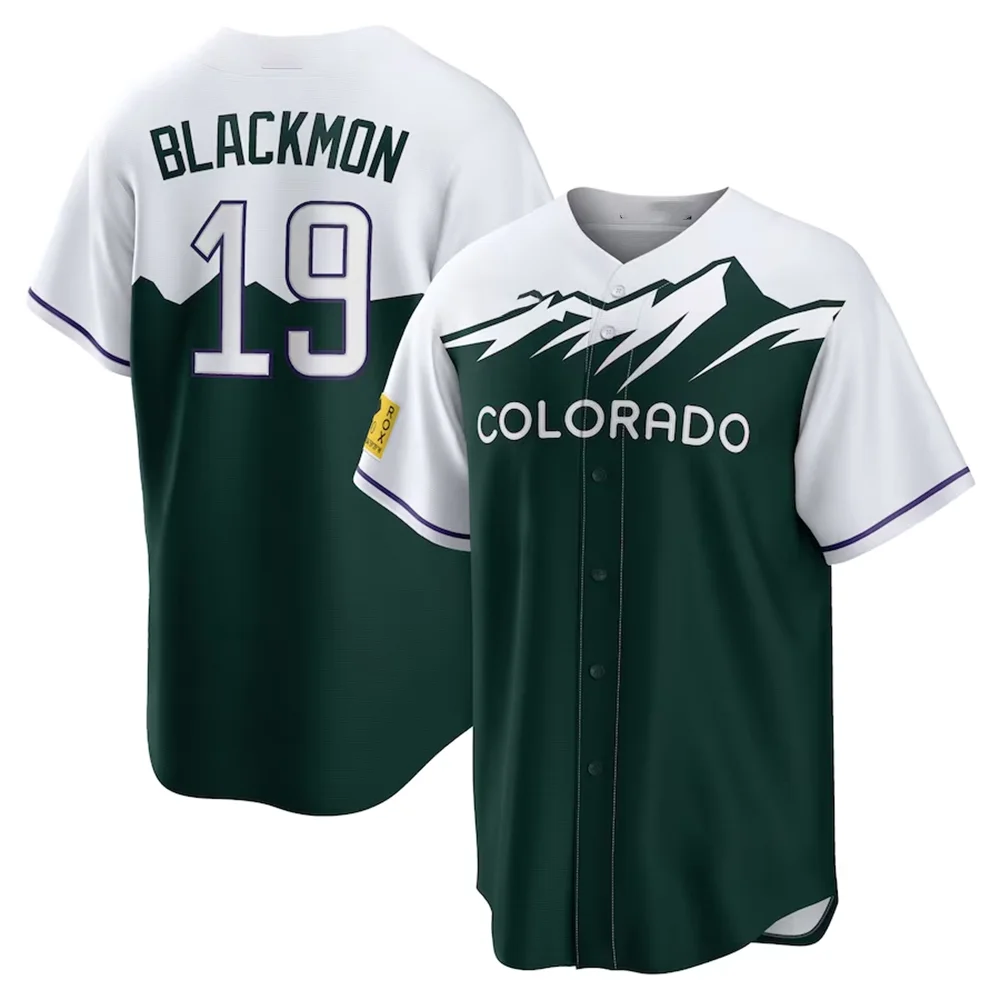 24 Trend Colorado Baseball Shirt Rocky Mountains Short Sleeve Blackmon Top No. 19 Adult Children's Men's & Women's Training Wear