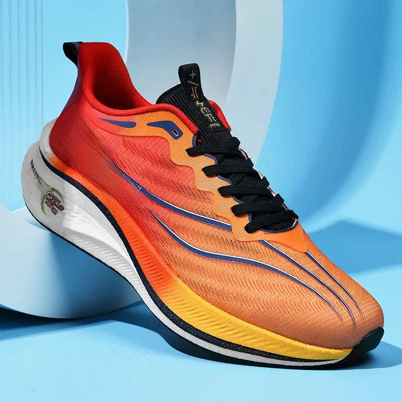 Letnie męskie buty do biegania Nowe profesjonalne sportowe buty treningowe z płytą węglową Outdoor Antypoślizgowe amortyzujące buty do tenisa — zdjęcie 2