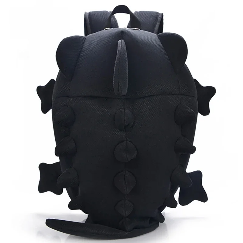 3D Chameleon plecak moda kobiety plecaki najnowszy stylowy czarny płótno Bagpack dziewczyny torby szkolne Unisex zwierząt kształt ramię — zdjęcie 2