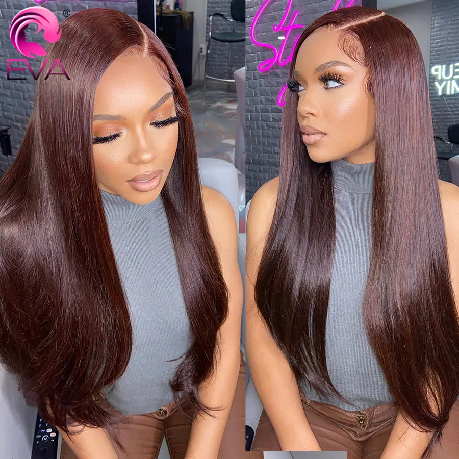 Eva Autumn Colored Human Hair Wigs Pre Plucked Custom Color 13x6 Lace Front Wig 360 Glueless Full Lace Wigs hd Lace Frontal Wig