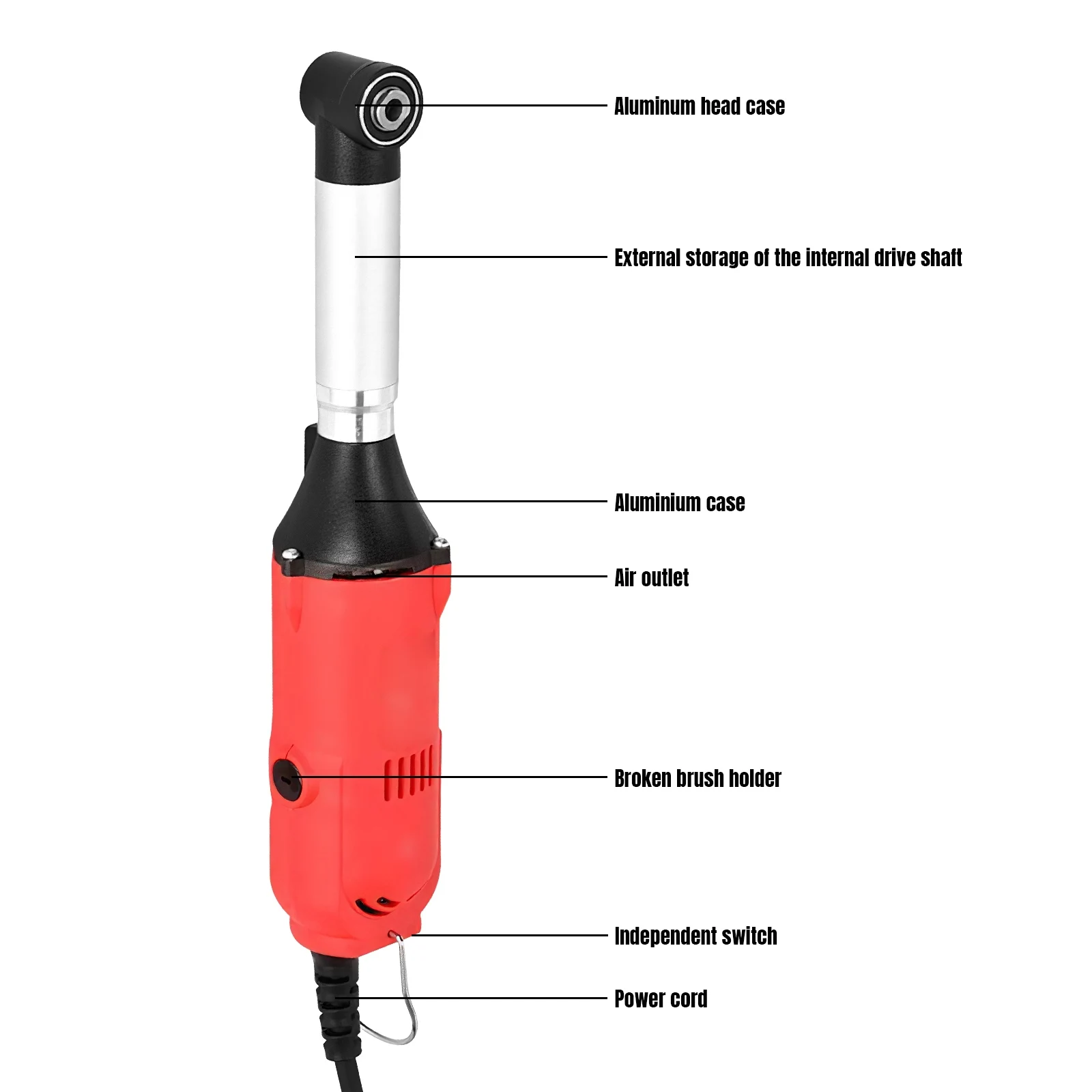 15000 دورة في الدقيقة 6 تروس مايكرو زاوية كريندر 90 °   آلة طحن الكوع الكهربائية أدوات السباحة الملمع لبلاط السيراميك