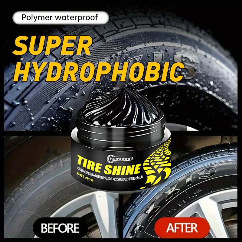 Tire Shine and Repair Agents - Fast-acting Shine Formula for Tires, Plastics, and Rubber - Long-lasting Gloss and Protection - N