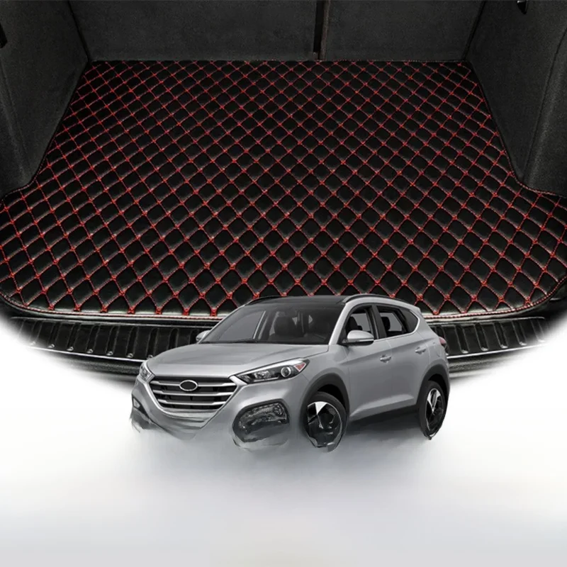 Maty bagażnika samochodowego do Hyundai Tucson 2020 2019 2018 2017 2016 2015 Dywaniki samochodowe Akcesoria wewnętrzne Wodoodporne — zdjęcie 2