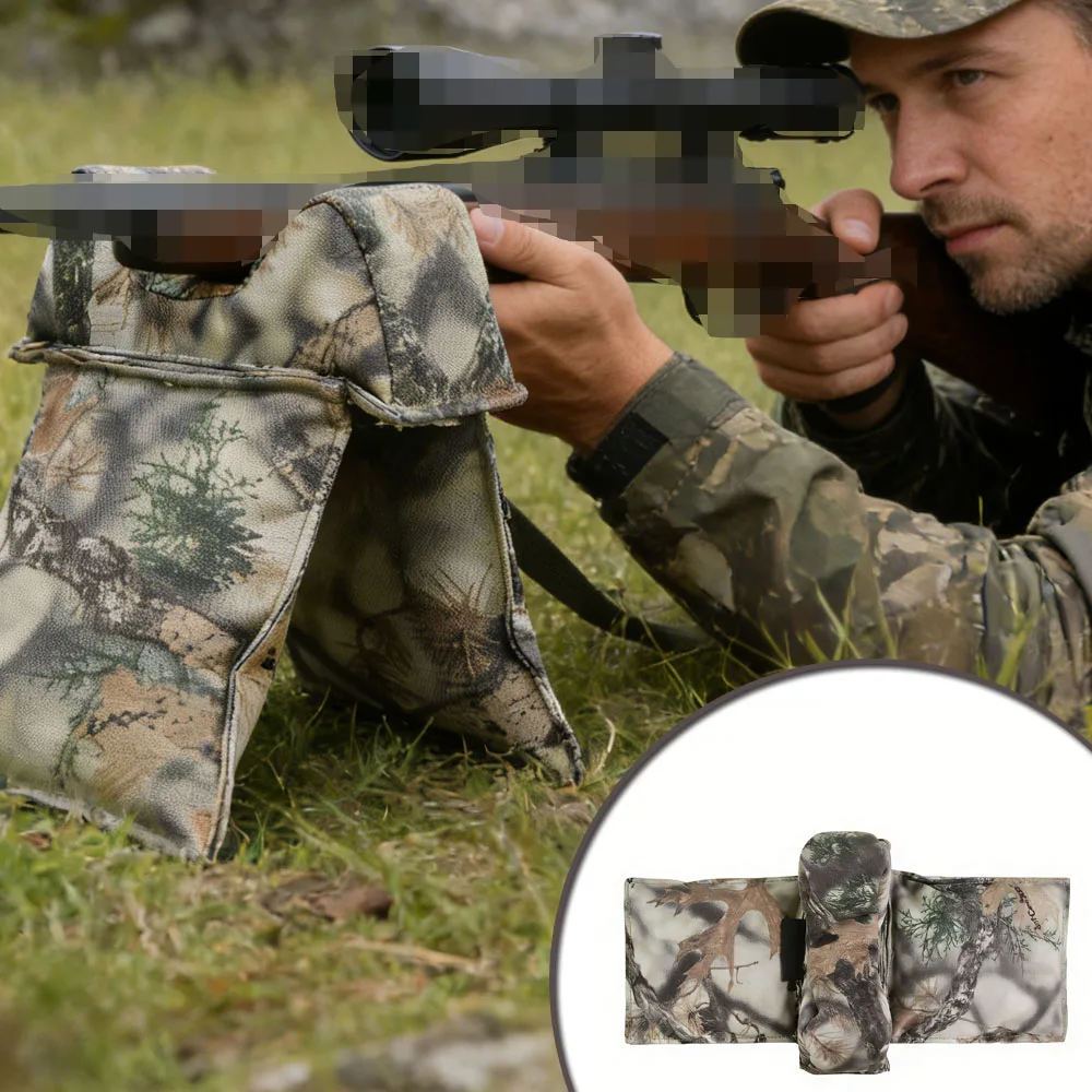 

Outdoor Tactical Shooting Rest Sandbags Adjustable Accessories Stable Rest , Front Rear Gun Range Bag for Shooting Photography