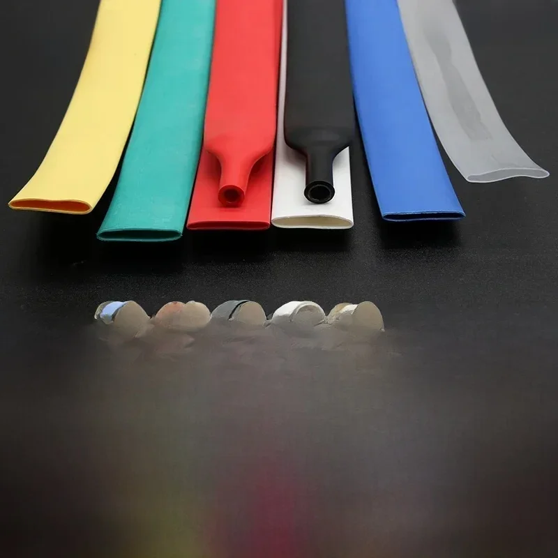 Tube thermorétractable avec colle, 1 ~ 20m, 4:1, double paroi, 4 6 8 12 16 20 24 32 40 52mm, manchon doublé adhésif pour la réparation des câbles de données