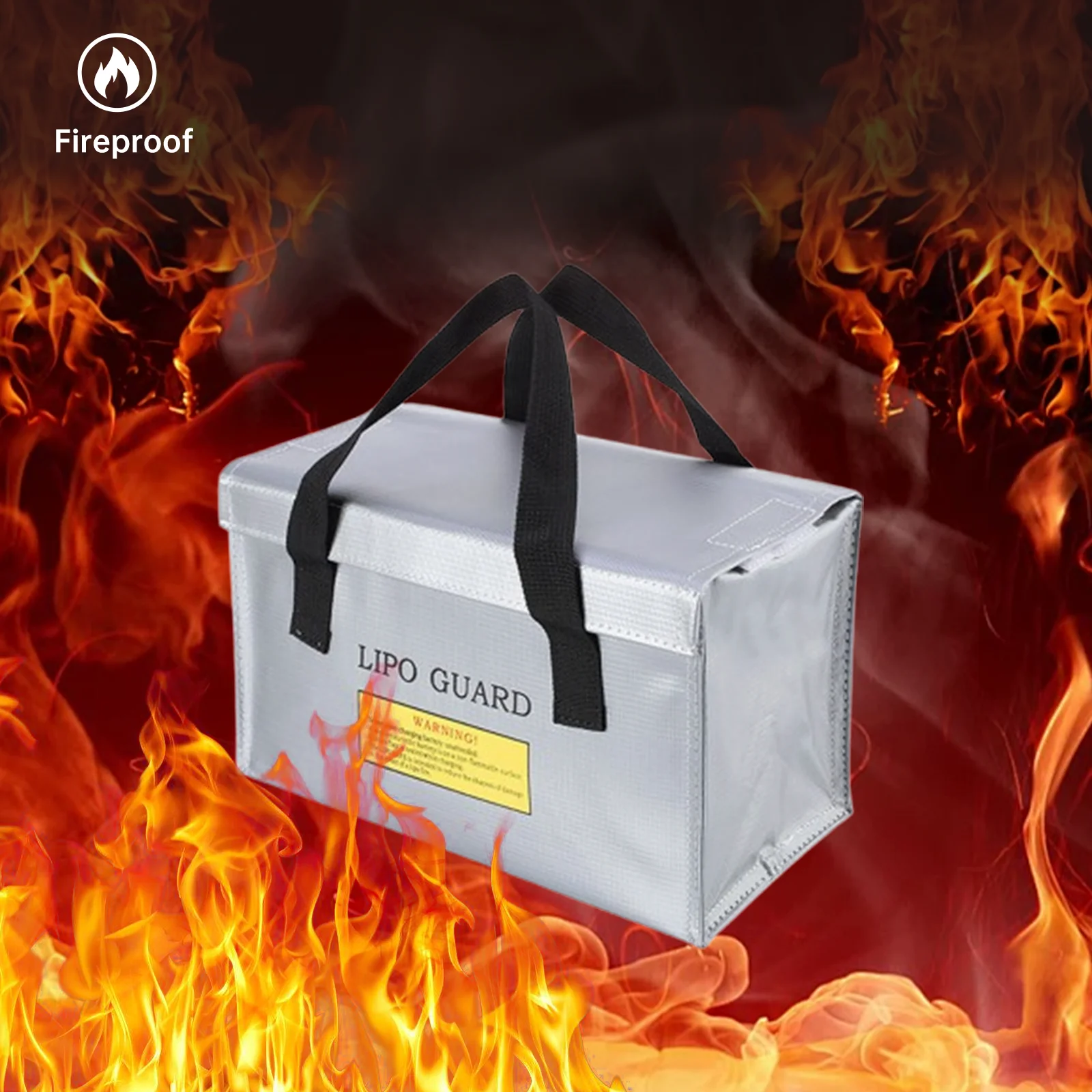 Fireproof Power Bank Storage Bag Explosion-Proof Storage Bag Can Store RC Drone Batteries Smartphone Storage Tool Bag