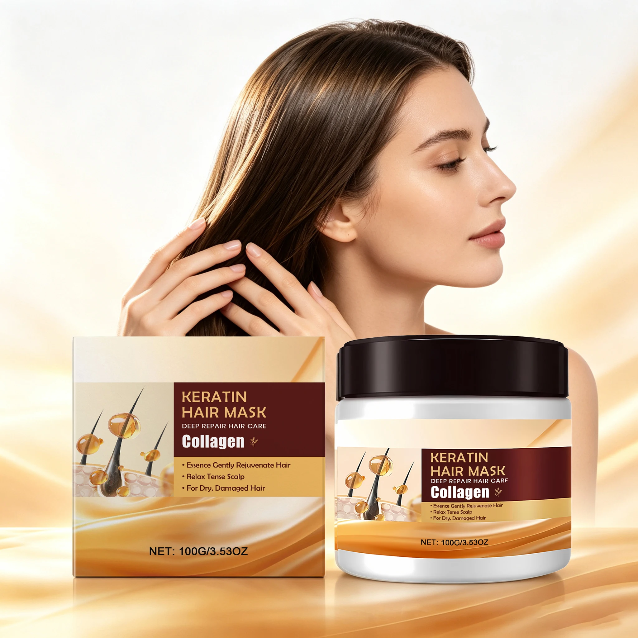 100G Keratin Hair Mask Deep Mo - огляд і ціна Hair Care With Aloe Vera