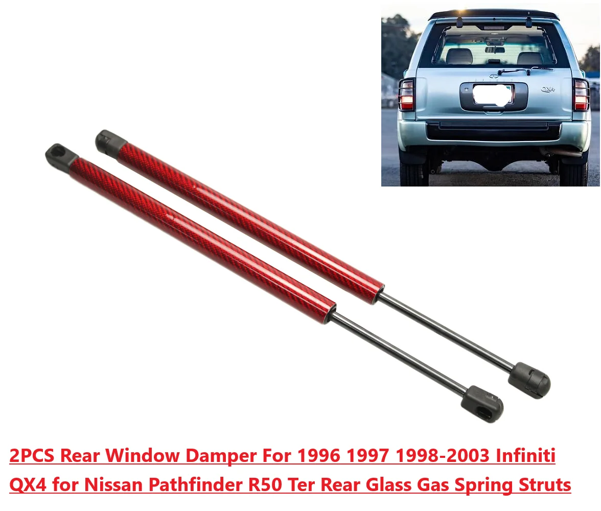 

2PCS Rear Window Damper For 1996 1997-2003 Infiniti QX4 Nissan Pathfinder R50 II Rear Glass Gas Spring Struts Prop Lift Support