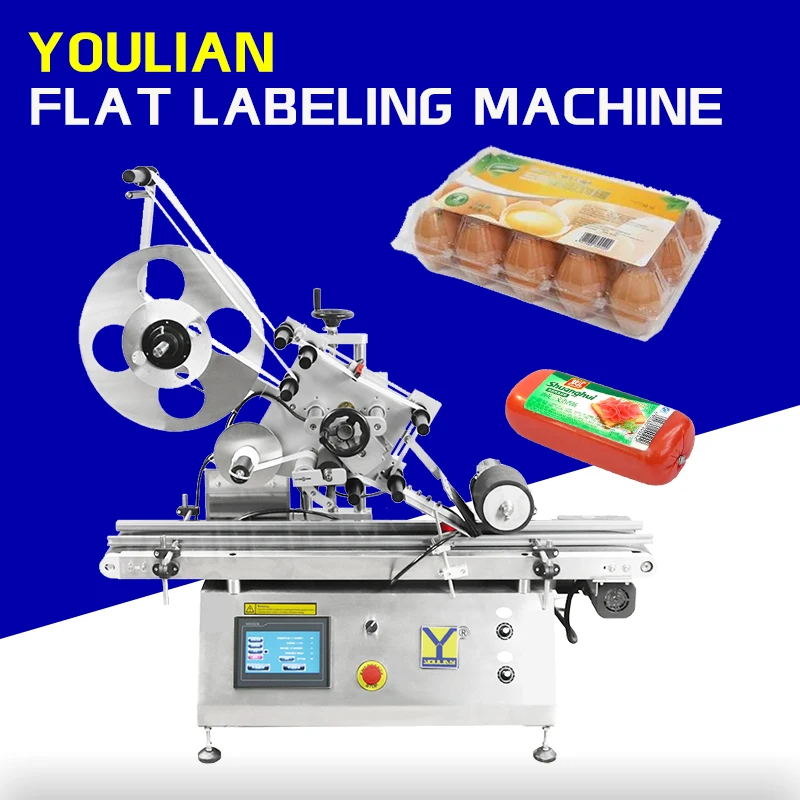 

MT-160 Plastic Pouch Bag Book Automatic Labeling Sticking Machine Caps Boxed Eggs Hotel Roll Paper Cosmetics Labeler