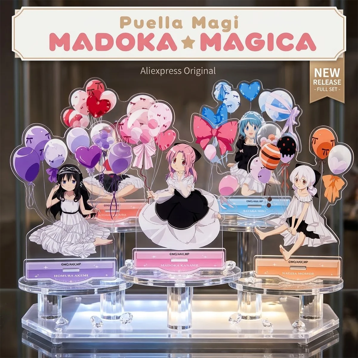 Anime Madoka Magica 15cm Acrylic Stand Set MD, Halloween Gift, Anime Merch Desk Decor, Otaku Collectible Keychain