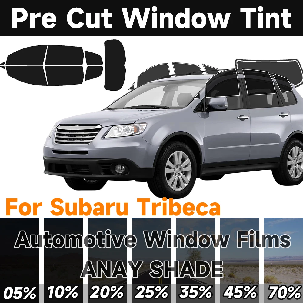 

Тонировка окон автомобиля для Subaru Tribeca 2006-2014, предварительно вырезанная автоматическая защита от солнца и ультрафиолета, тепловая 2-слойная защитная пленка для окон, комплект штор