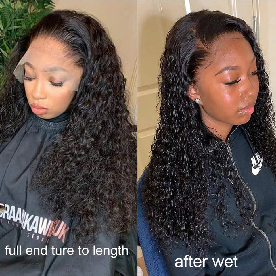 Brazilian 30 Inch Kinky Curly Lace Front Human Hair Wigs On Sale Clearance Transparent HD Curly 13X4 Lace Frontal Wigs For Women