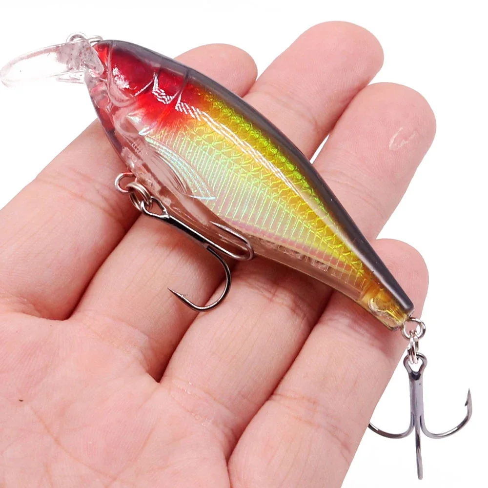 1 sztuk błystka Wobblers 8.5cm 12.9g Crankbait Swimbait Treble haki sztuczna twarda przynęta plastikowe wędkarskiego Pesca — zdjęcie 2