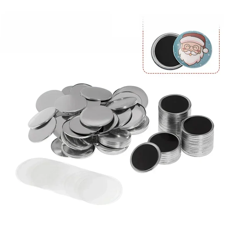 50/100PCS 25-75mm Magneet Koelkast Badge Pin Button Maker Onderdelen DIY Badge Button Pins voor kunst Ambachten Maken Koelkast Badges Set - afbeelding 2