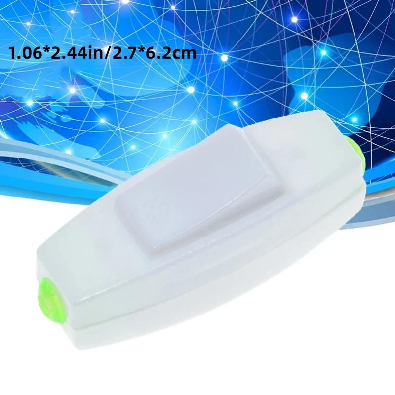 1Pc Light Switch For Home Classic White Inline ON/OFF Table Bedside Lamp Desk Light Cord Cable Switches Electrical Accessories