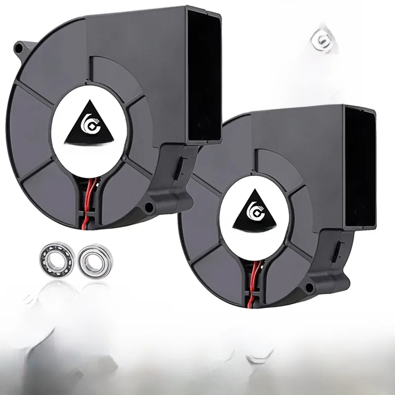 Gsie Time-Ventilateur centrifuge soufflant pour barbecue, avec roulement à billes et manchon, grand flux d'air, DC 9733, 12V, 24V, 9cm, 97x33mm, 3600 tr/min, 2 pièces