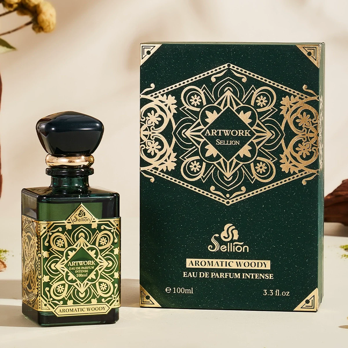 

Sellion Artwork Woody Aromatic Eau de Parfum 100ml Long Lasting Intense Fragrance for Daily & Party Use