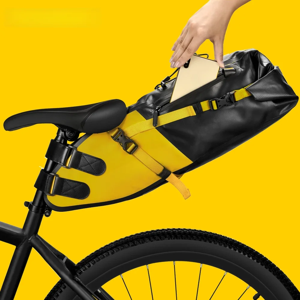 AliExpress NEWBOLER Bike Bag Waterproof 13L Large Capacity Bicycle Saddle Bag Cycling Foldable Tail Rear Bag