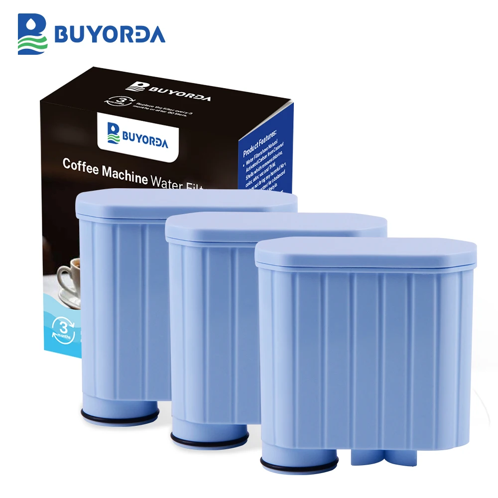 

Buyorda Coffee Machine Water Filter Cartridge Replacement for Philips Saeco Aqua Clean Filters Descaling CA6903/10/00/01 3 Pack