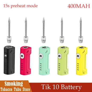 Minik elektrik havya DOTECO Tik10 400mAh pil yayı yüklü 510 iplik bağlantısı ısı kalem kaynak lehim demir
