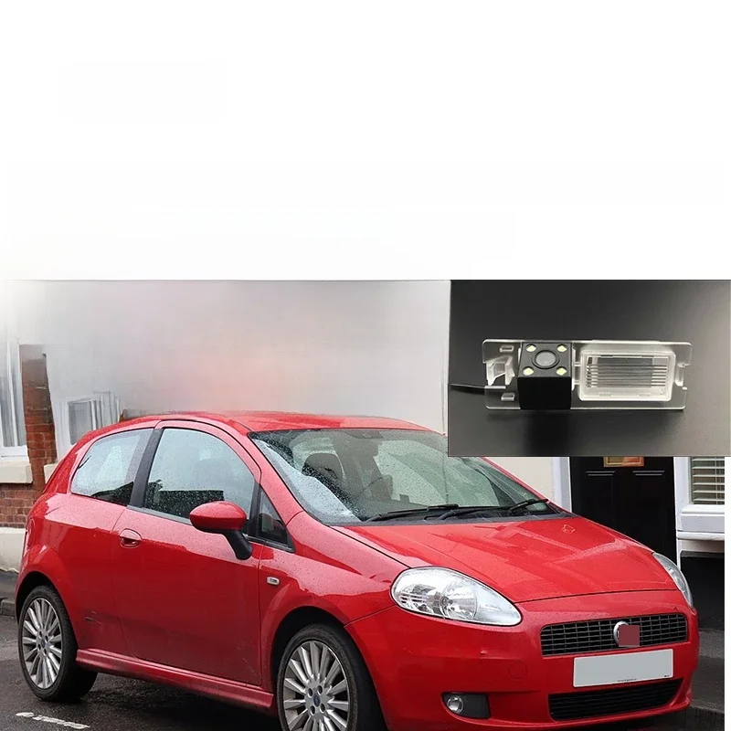 Samochodowa kamera cofania HD Night Vision do Fiata Grande Punto 188 Punto EVO 2005~2018 Kamera cofania — zdjęcie 2