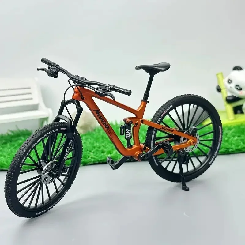 AliExpress TYRC New 1:8 Mini Alloy Bicycle Model Diecast Metal Toy Bikes With Shock Absorber Mountain Finger Bicycle Simulation Collection Toys