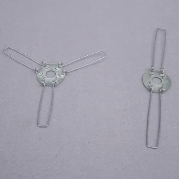 Camal 2PCS 2 개 또는 3 개의 포크 아연 도금 고정 스프링 클립 펜던트 램프 및 등불 액세서리 용 전등 갓 파편 고정