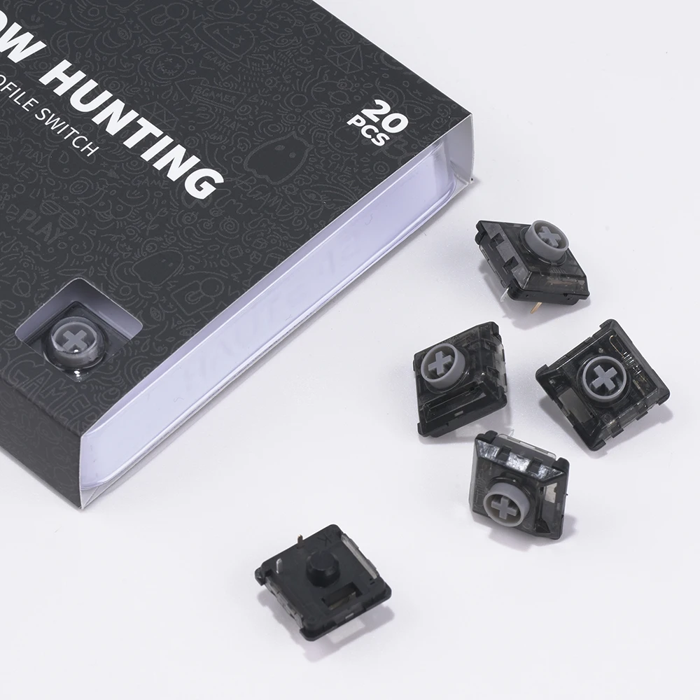 Haute42 Kailh Interruttore da caccia con ombra a basso profilo per controller senza leva Hitbox Tastiera meccanica Interruttore silenzioso lineare Hitbox