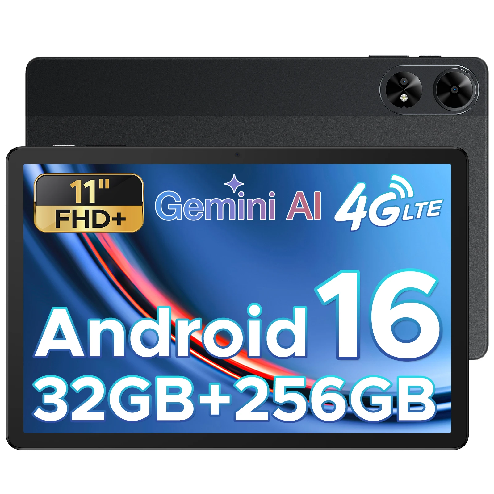 DOOGEE Tab G6+ Android 16 Tablet 11" HD 90Hz Display 32GB 256GB 8000mAh Battery T7280 Tablet PC 2 In 1 Tablet with Keyboard