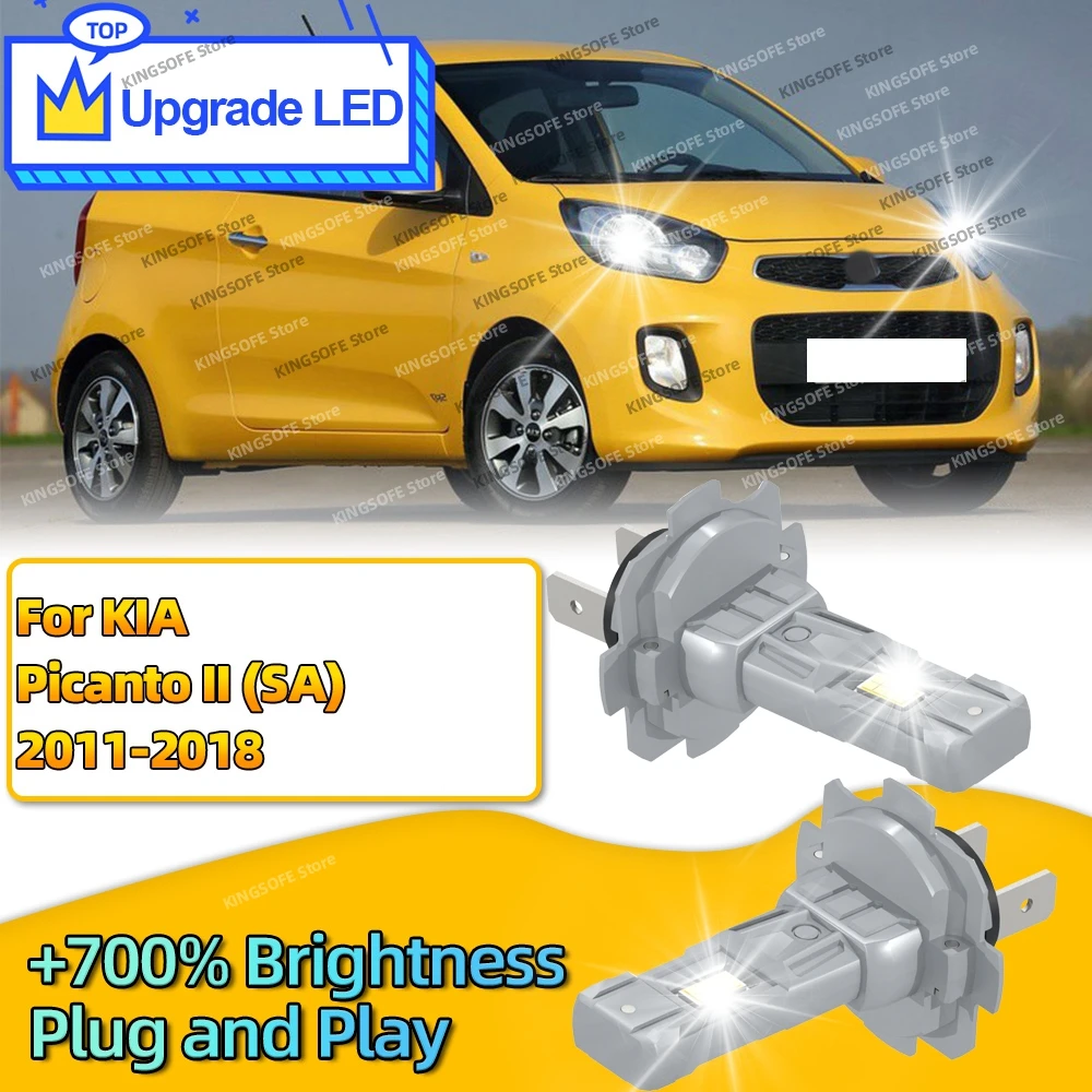 

2 шт. светодиодная лампа H7 180 Вт, автоматическая лампа Plug & Play для KIA Picanto II SA 2011-2018 2012 2013 2014 2015 2016 2017