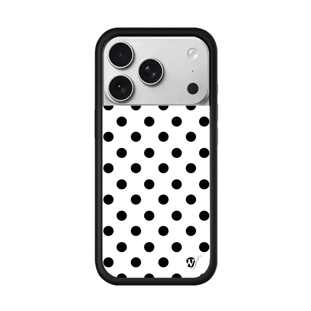 New Wildflower INS Cherry Polka Dot Phone Case for iPhone 17 16 15 14 13 12 Pro Max Plus 16 15 pro 3D WF Cute Protective cover