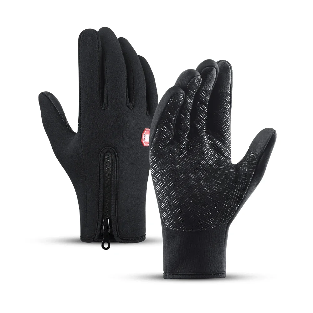 AliExpress Fezrgea Gloves Black Waterproof Winter Warm Cycling Outdoor Sports Running Riding Motorcycle Ski Touch Screen Snowboard Gloves Men