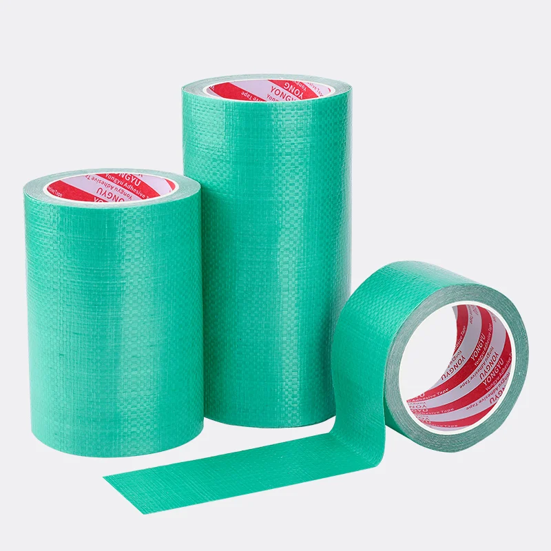 

High Adhesive Waterproof Green Tarpaulin Tape Tent Repair Strong Viscous Tape Fiberglass Fixing Tapes for Garden Orchard Shed