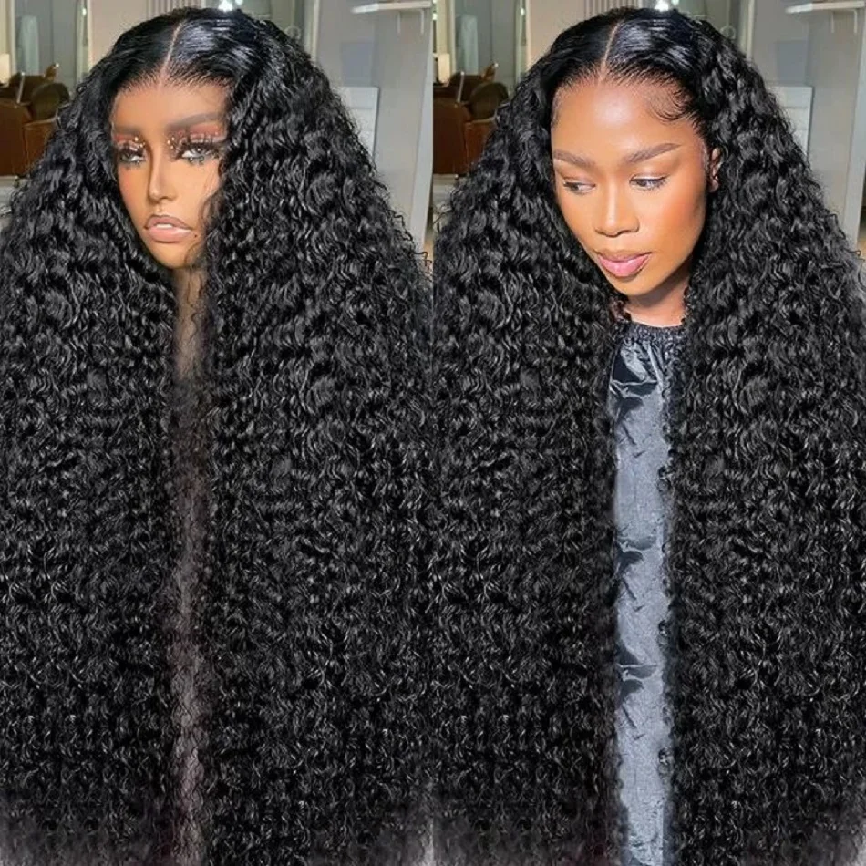 Deep Wave Frontal Wig For Women 13x6 Hd Lace Frontal Wig Pre Plucked Wigs 13x4 Water Wave Lace Front Wig Curly Human Hair Wigs