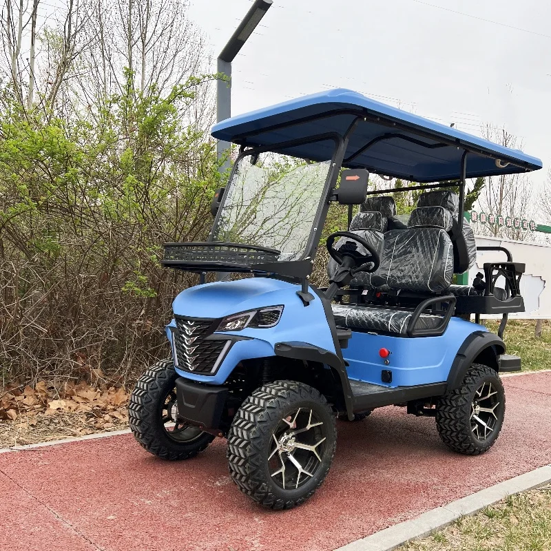 

Factory Direct Sale Street Legal 72v Lithium Cheap Hunting 2 4 6 8 Seater Golf Carts with Solar Panel