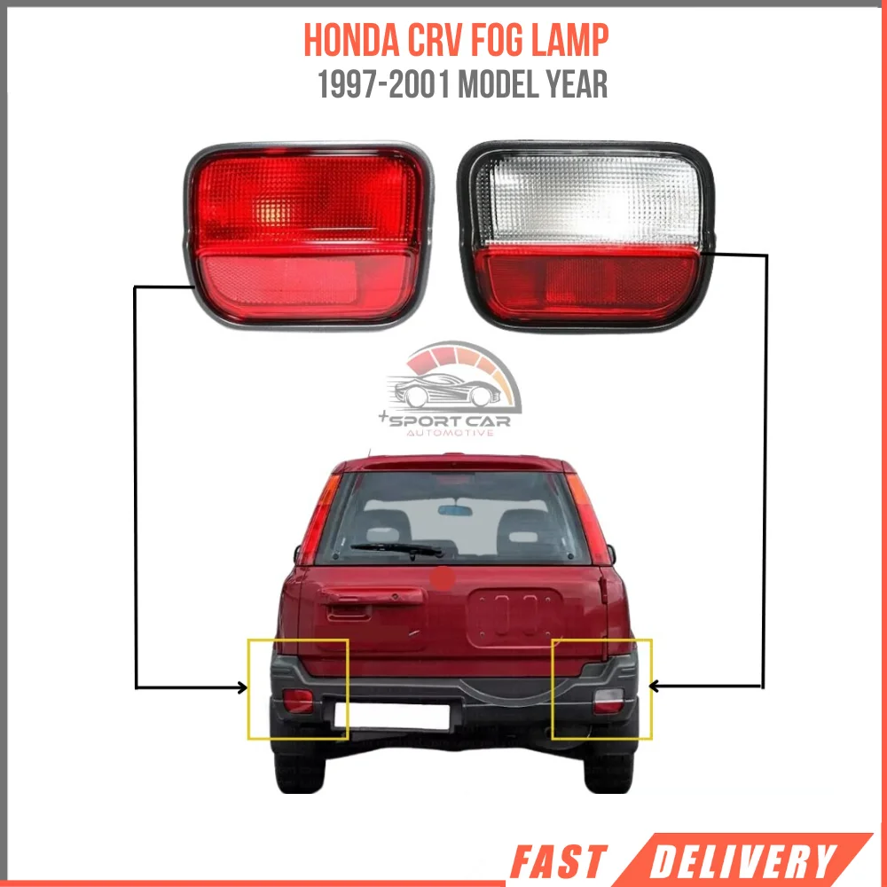 Lâmpada de nevoeiro traseiro para Honda CRV, direita esquerda + sensor de ferramenta, 1997-2001 33751s10g01, compra segura, transporte rápido