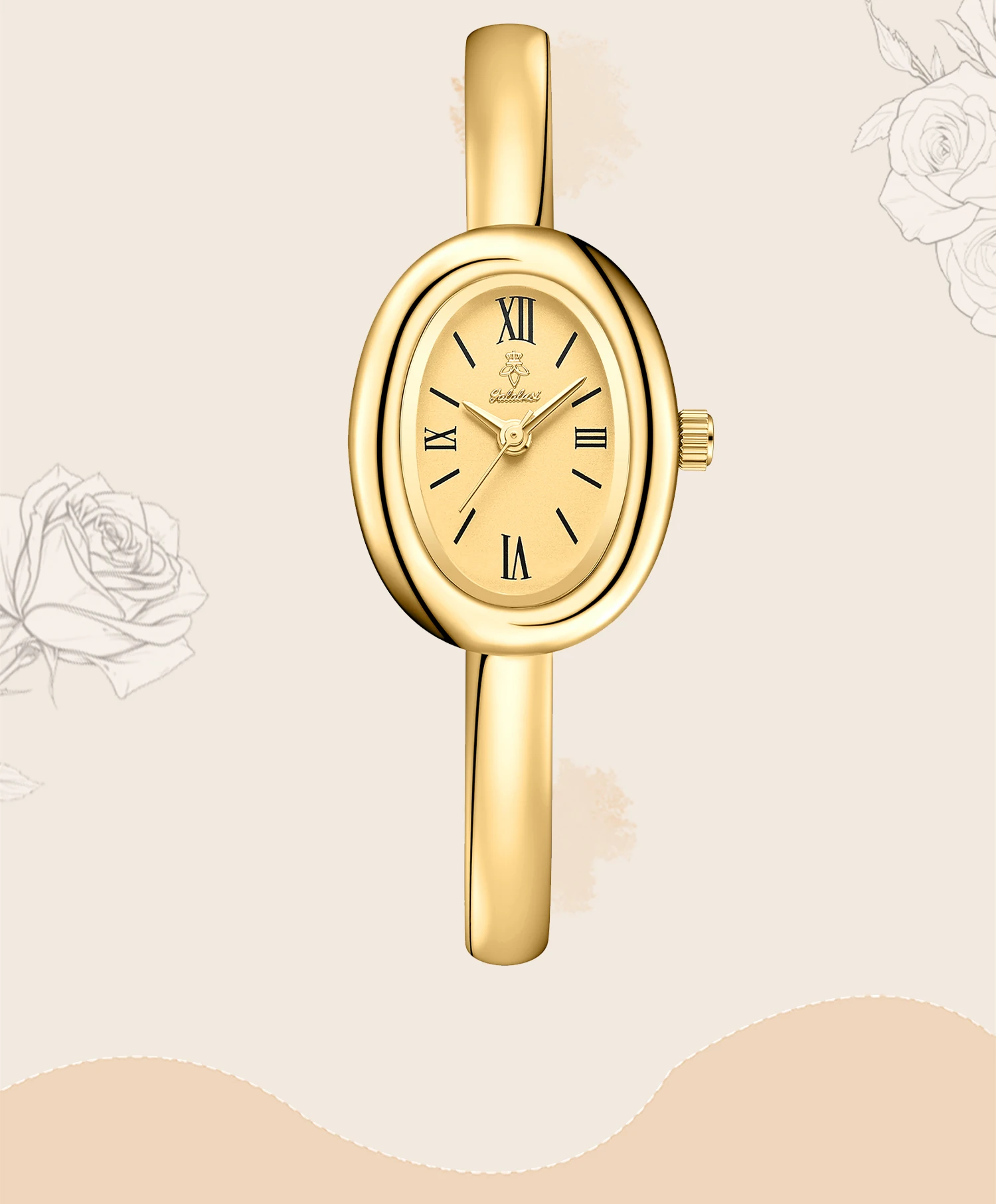 Luxuriöse wasserdichte Quarz-Armbanduhr der Marke YaLaLuSi mit minimalistischem Design, inklusive Geschenkbox – perfektes Geschenk für Frauen. – Detail 2