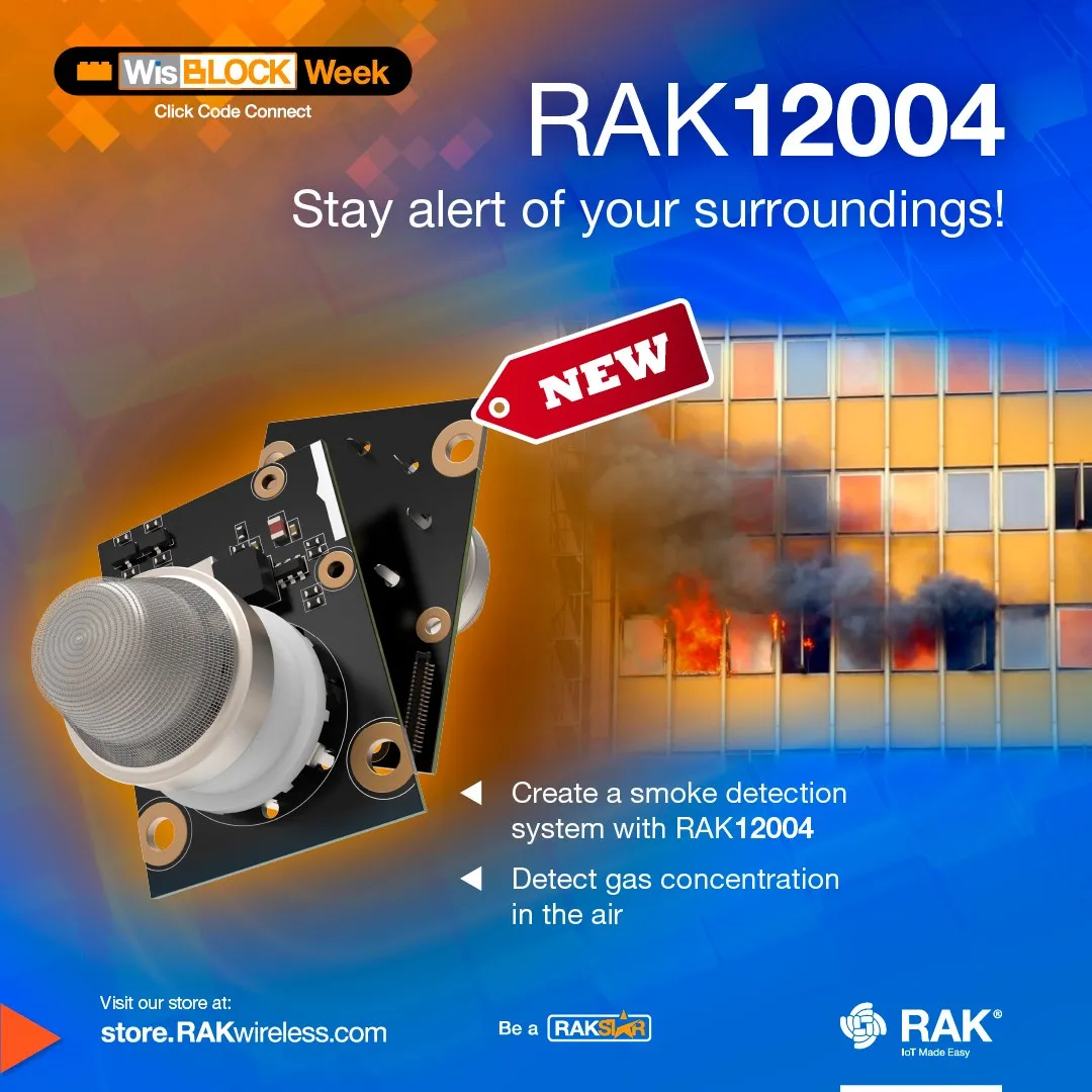 RAK Gassensor Winsen Electronics MQ2 |   RAK12004