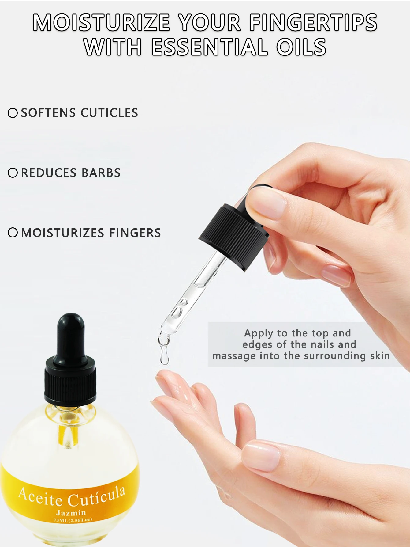 73ML โภชนาการเล็บน้ํามันหนังกําพร้าบํารุงซ่อมแซมชุ่มชื่นกระจ่างใสป้องกันหนามผิวที่ตายแล้วน้ํามันขอบดูแลเล็บ