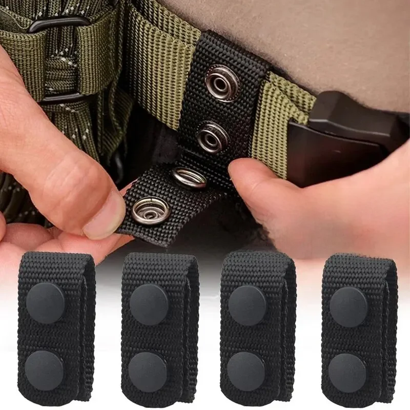 Ceinture tactique multifonctionnelle, 4 pièces, Double boucle en Nylon, ceintures portables, équipement accessoire, accessoire de sport de plein air, boucle fixe