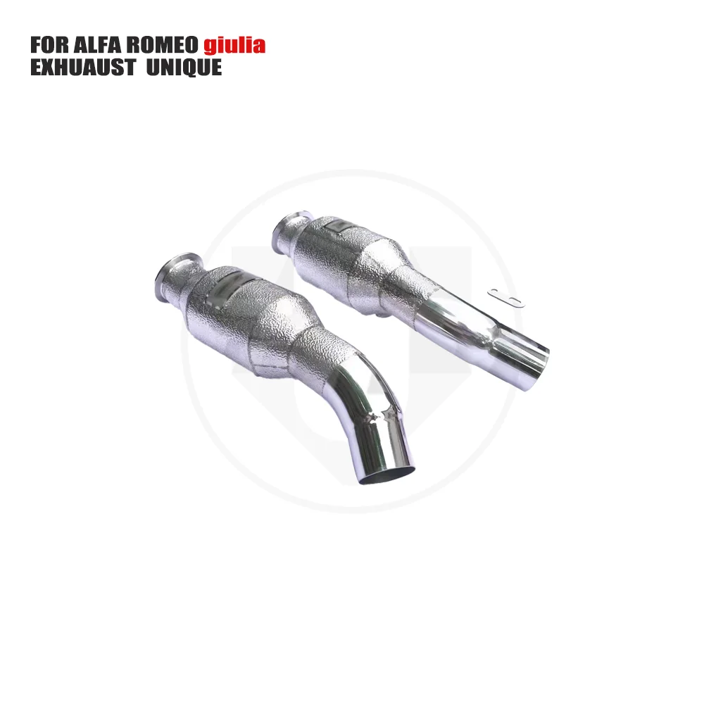 

UNIQUE Exhaust System High Flow Performance Downpipe for Alfa Romeo giulia 2.9t Car Accessories With Cat Pipe